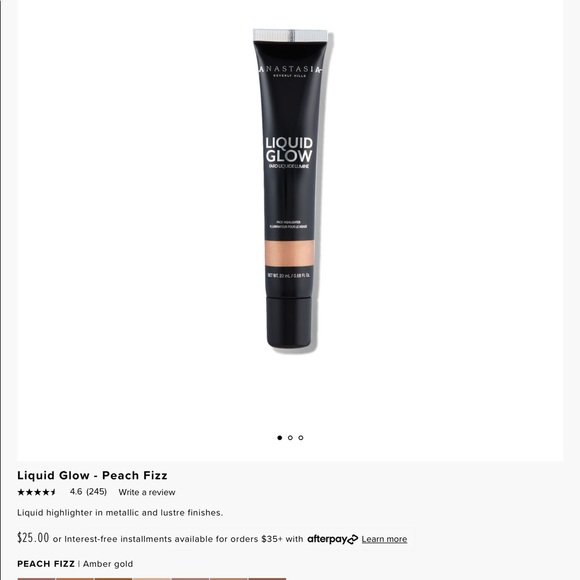 Anastasia Beverly Hills- Liquid Glow- Peach Fizz - Picture 4 of 7